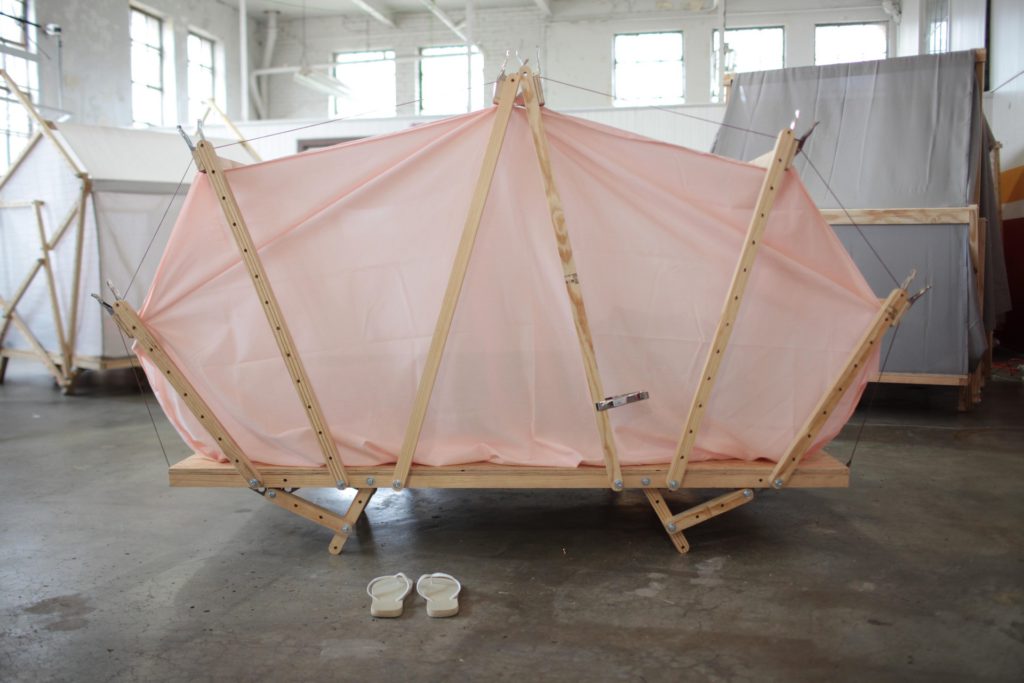 Thomas Lommée, OS TentBeds, 2016. Ideas City, Detroit, USA. Commissioned by Joseph Grima / The New Museum, NY.